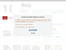 Tablet Screenshot of matures-france.com